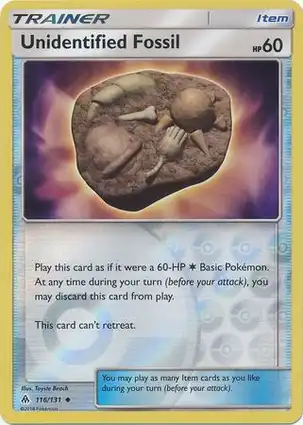 Unidentified Fossil 116/131 Forbidden Light