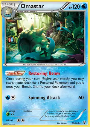 Omastar 18/124 Fates Collide