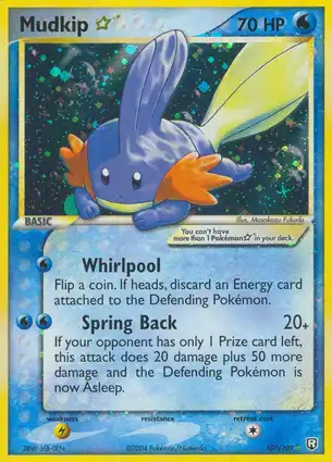 Mudkip 107/109 EX Team Rocket Returns