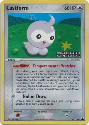 Castform 34/113 EX Delta Species
