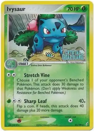 Ivysaur 35/100 EX Crystal Guardians