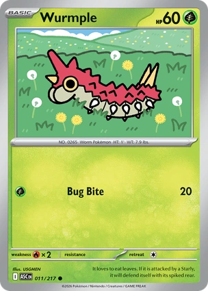 Wurmple 011/217 Ascended Heroes