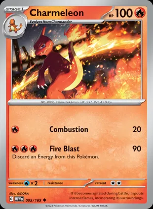 Charmeleon 005/165 Scarlet & Violet 151