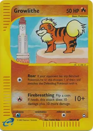 Growlithe 80/147 Aquapolis
