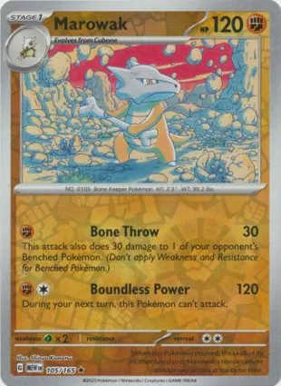 Marowak 105/165 Scarlet & Violet 151