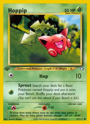 Hoppip 61/111 Neo Genesis 1st Edition