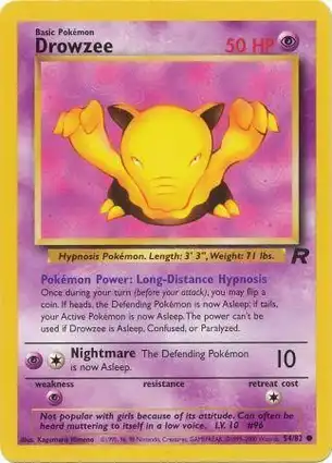 Drowzee 54/82 Team Rocket
