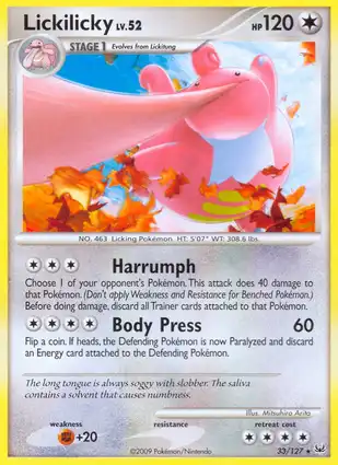 Lickilicky 33/127 Platinum