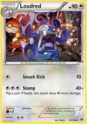 Loudred 81/124 Fates Collide