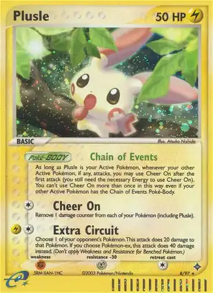 Plusle 8/97 EX Dragon