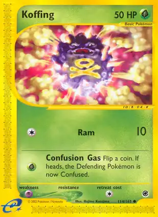 Koffing 114/165 Expedition Base Set