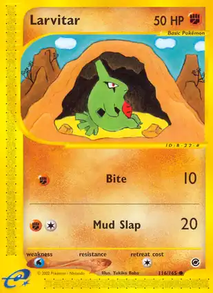 Larvitar 116/165 Expedition Base Set