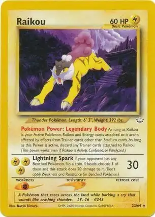 Raikou 22/64 Neo Revelation