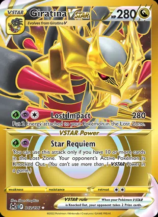 Giratina VSTAR 212/196 Lost Origin