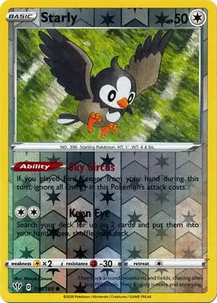 Starly 145/189 Darkness Ablaze