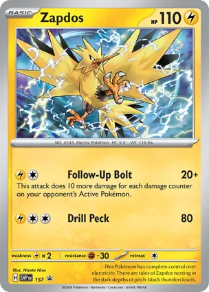 Zapdos 157 Scarlet & Violet Promos