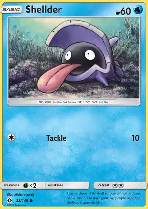 Shellder 33/149 Sun & Moon