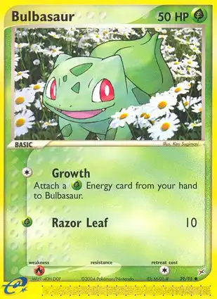 Bulbasaur 39/95 EX Team Magma vs Team Aqua