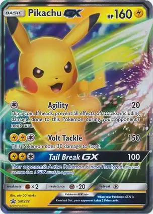 Pikachu GX SM232 Sun & Moon Promos