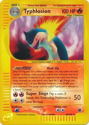 Typhlosion 28/165 Expedition Base Set
