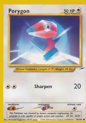 Porygon 78/105 Neo Destiny