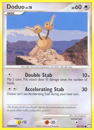 Doduo 80/123 Mysterious Treasures