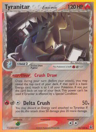 Tyranitar 16/113 EX Delta Species