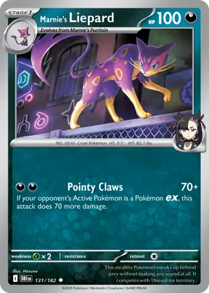 Marnie's Liepard 131/182 Destined Rivals