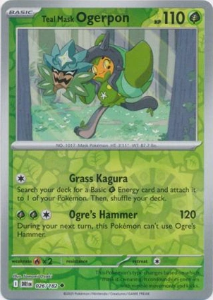 Teal Mask Ogerpon 026/182 Destined Rivals