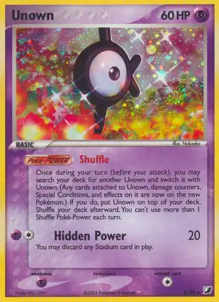 Unown K/28 EX Unseen Forces