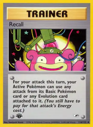 Recall 116/132 Gym Heroes 1st Edition
