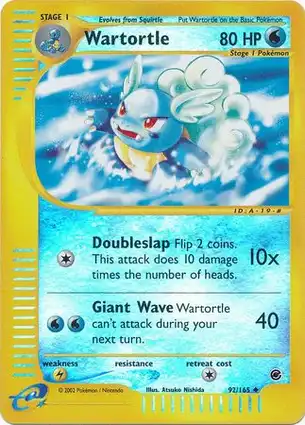 Wartortle 92/165 Expedition Base Set