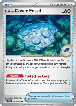 Antique Cover Fossil 080/086 Black Bolt