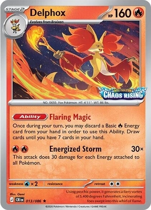 Delphox 013/086 Chaos Rising