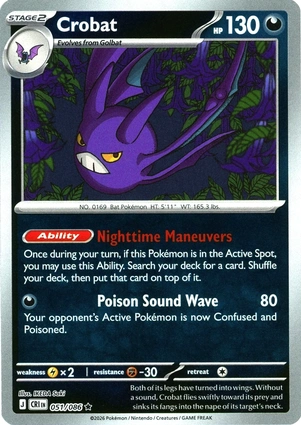 Crobat 051/086 Chaos Rising