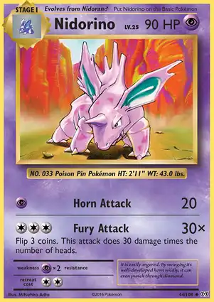 Nidorino 44/108 Evolutions