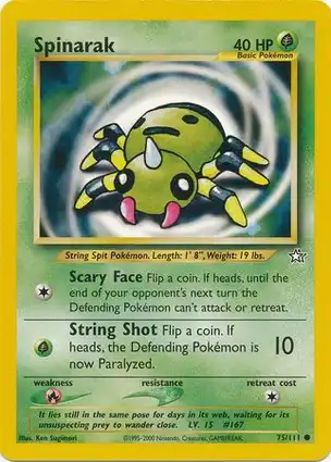 Spinarak 75/111 Neo Genesis