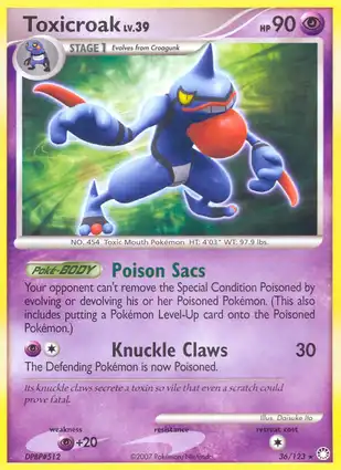 Toxicroak 36/123 Mysterious Treasures