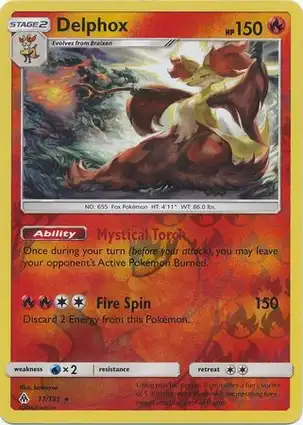 Delphox 17/131 Forbidden Light