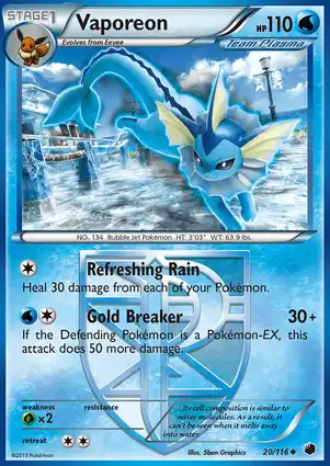 Vaporeon 20/116 Plasma Freeze