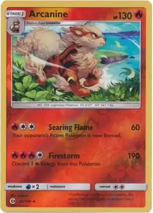 Arcanine 22/149 Sun & Moon