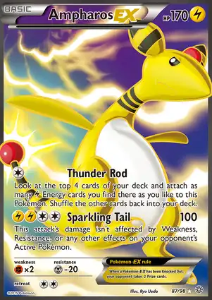 Ampharos-EX 87/98 Ancient Origins