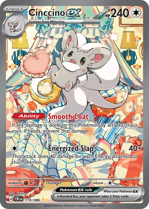 Cinccino ex 119/086 Chaos Rising