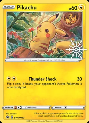 Pikachu SWSH153 Sword & Shield Promos