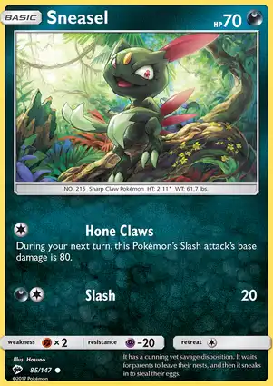 Sneasel 85/147 Burning Shadows