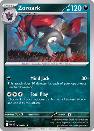 Zoroark 062/086 White Flare