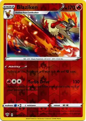 Blaziken 024/189 Darkness Ablaze