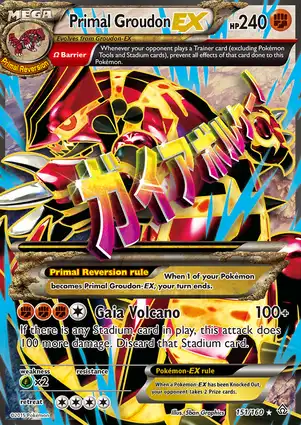 Primal Groudon-EX 151/160 Primal Clash