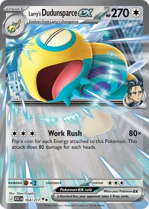 Larry's Dudunsparce ex 164/217 Ascended Heroes