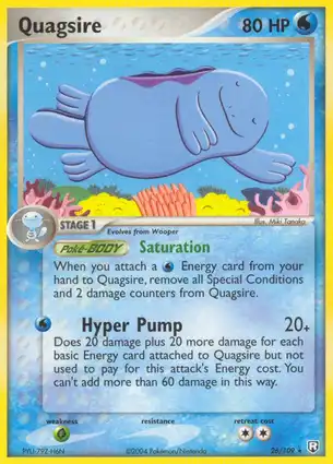 Quagsire 26/109 EX Team Rocket Returns